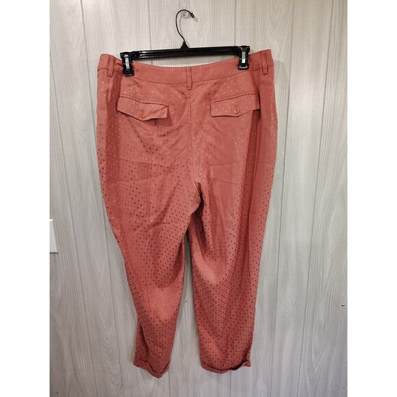 Chicos Pants Womens Size 3 Rayon Rose Colored Business Comfy - Picture 4 of 9